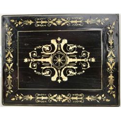 16th to 17th century Italian jewel chest or  valuables box with finely carved and inlayed  bone into