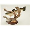 Image 3 : Hand carved figural display of rainbow trout  beautifully painted and detailed, signed  “Herchuck #1