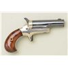 Colt No. 3 Derringer 41 cal rim fire, blue  and nickel finish, varnished wood grips  showing small R