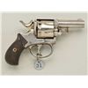Forehand and Wadsworth DA revolver, .32 cal.,  2-1/2” barrel, nickel finish, dog head maker  mark on