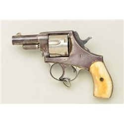 American Bull Dog DA revolver, .44 cal.,  2-1/2” barrel, nickel finish, bone grips,  #8680. This gun