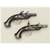 Image 12 : Cased pair of diminutive Flintlock pistols  signed “Perronne Fils” and “a Avignon” (circa  1790-1810