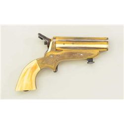 Sharps patent 4 barrel derringer by "Tipping  & Lawden" in 32 caliber rim fire, finely  period Engli