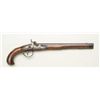 Mid 18th century Flintlock Horseman's size  pistol converted to percussion, signed "L  Lehanne a Cre