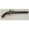 Early Flintlock Martial pistol circa about  1704 possibly Swedish with iron mounts, 70  caliber smoo