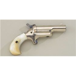 Colt #3 .41 caliber rimfire derringer 5th  variation, nickel plated with factory pearl  grips and Br