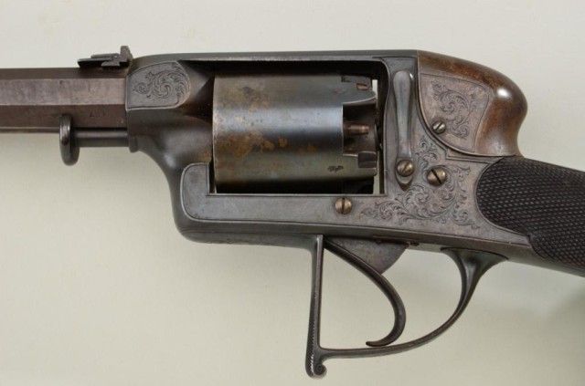 Cased Deane Adams & Deane DA percussion revolving carbine patent #7507R ...