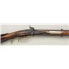 Image 5 : American swivel breech Kentucky style rifle  with German silver inlays and barrels signed  "B.W." on
