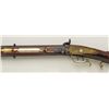 Image 9 : American swivel breech Kentucky style rifle  with German silver inlays and barrels signed  "B.W." on