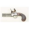 Image 2 : French style over under tap action flintlock  pistol circa about 1810. Good condition with  light cl