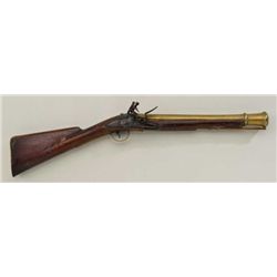 British Naval style blunderbuss with lock  marked London and mounts similar to Brown  Bess of 1770-1