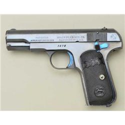 Early Colt Model 1908 semi-auto pistol, .380  cal., 3-3/4” barrel with removable barrel  bushing, hi