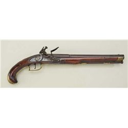 Germanic Flintlock Horseman's pistol circa  1760-1790 with brass mountings in good  condition.  The 