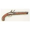 Image 1 : Germanic Flintlock pistol of medium size with  engraved brass mounts, circa about  1760-1790.  The p