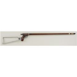 Antique cane gun marked “E. Mayer” with  detachable shoulder stock circa 1870-1890’s,  approx 11mm s