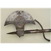 Image 2 : Indian matchlock combination battle axe and  dagger with silver inlay and brass accents.  Refer “Var