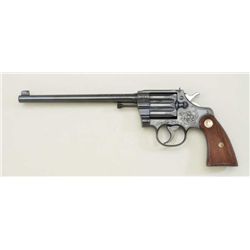 Colt Camp Perry single shot target pistol,  engraved, .22LR cal., single action only,  8-1/4” barrel