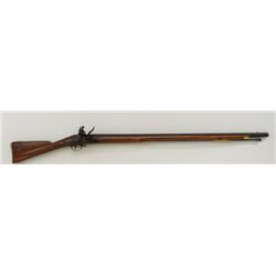 British 3rd Model Brown Bess 75 caliber,  39-1/4” barrel, 55-1/8” overall showing tower  mark at rea