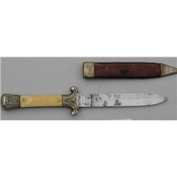 Spear point Dirk of good quality with  reinforded blade marked Mappin Brothers,  Sheffieod and Queen