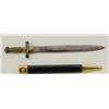 Image 1 : Model 1833 Ames Artillery sword with  reproduction scabbard in fair to good  condition. The blade sh