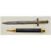 Image 3 : Model 1833 Ames Artillery sword with  reproduction scabbard in fair to good  condition. The blade sh