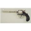 Image 4 : Colt Model 1878 DA revolver, .45 Colt cal.,  7-1/2” barrel, nickel finish, checkered black  hard rub