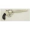 Image 8 : Colt Model 1878 DA revolver, .45 Colt cal.,  7-1/2” barrel, nickel finish, checkered black  hard rub