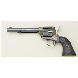 Colt Peacemaker .22 single action revolver,  .22LR cal., 6” barrel, blue and case hardened  finish, 