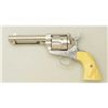 Image 2 : Display blank non-gun copy of a Colt SAA  revolver, .44 cal., 4-3/4” barrel, nickel  finish, faux ra