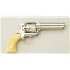 Image 2 : Display blank non-gun copy of a Colt SAA  revolver, .44 cal., 4-3/4” barrel, nickel  finish, faux ra