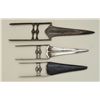 Image 1 : Lot of three (3) Indian Quitars or push  daggers all circa 19th century or earlier  showing good for