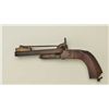 Image 7 : Spanish style double barrel pinfire pistol  with folding bayonet in poor condition circa  about 1860