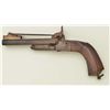Image 8 : Spanish style double barrel pinfire pistol  with folding bayonet in poor condition circa  about 1860