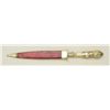 Image 1 : Original 19th century spear point Bowie knife  with cutlery handle by “Rurb & B.  Shefflield” with e