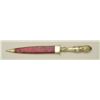 Image 2 : Original 19th century spear point Bowie knife  with cutlery handle by “Rurb & B.  Shefflield” with e