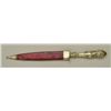 Image 3 : Original 19th century spear point Bowie knife  with cutlery handle by “Rurb & B.  Shefflield” with e