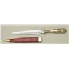 Image 8 : Original 19th century spear point Bowie knife  with cutlery handle by “Rurb & B.  Shefflield” with e