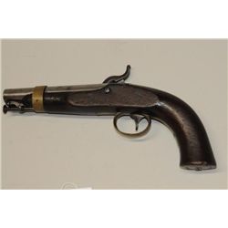 U.S. Model 1842 Box Lock Percussion Navy  pistol by N.P. Ames dated 1843 with all  features as stand