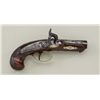 Image 2 : Deluxe Henry Deringer percussion pistol with  original agent marking;  C. Curry, SAN FRANc,  CALa, A