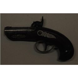 Henry Deringer percussion pistol with 1-3/4”  barrel in 41 caliber with 7 groove rifling,  engraved 