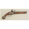 Image 1 : Spanish flintlock pistol with old period  replaced British lock showing Tower arsenal  marks and bro