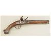 Image 2 : Spanish flintlock pistol with old period  replaced British lock showing Tower arsenal  marks and bro