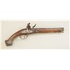 Image 3 : Spanish flintlock pistol with old period  replaced British lock showing Tower arsenal  marks and bro