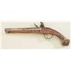 Image 5 : Spanish flintlock pistol with old period  replaced British lock showing Tower arsenal  marks and bro