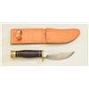 Image 1 : Lot of 2 sheath knives of similar design and  construction showing dog bone marking and one  marked 