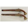 Image 4 : Pair of Germanic Horseman’s size pistols  circa about 1725 converted from Flintlock to  percussion a