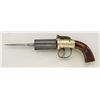 Image 3 : English pepperbox pistol with removable spike  bayonet and engraved alloy frame wood grips  British 