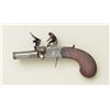 Image 1 : English double barrel tap-action Flintlock  pistol signed “H. Nock London” circa about  1800-1820 in
