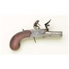 Image 3 : English double barrel tap-action Flintlock  pistol signed “H. Nock London” circa about  1800-1820 in