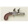 Image 4 : English double barrel tap-action Flintlock  pistol signed “H. Nock London” circa about  1800-1820 in